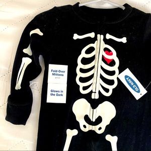 NWT Skeleton Glow in the Dark Onesie